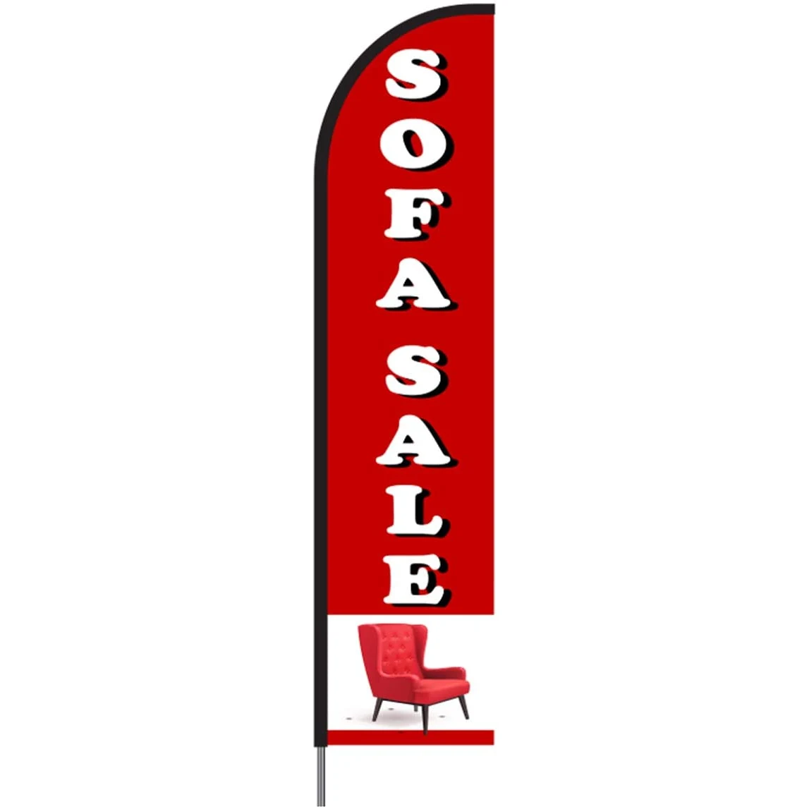 Sofa Sale Feather Flag Kit 15' Feet Feather Flag Sign Outdoor Banner 1