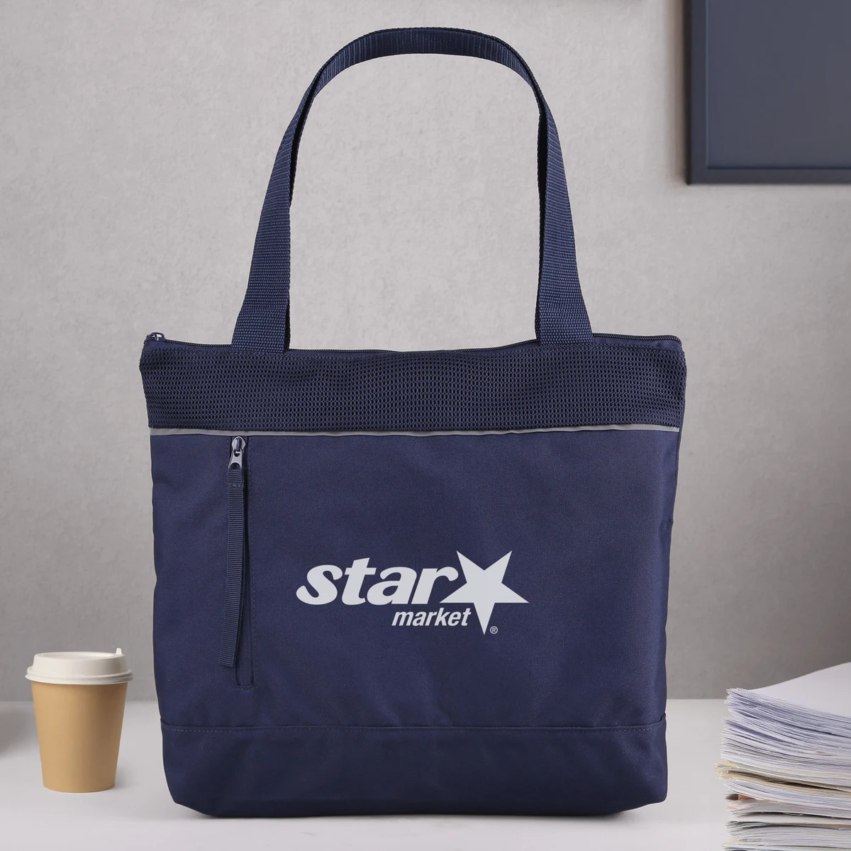 RPET Mesh Zippered Tote Bag 1