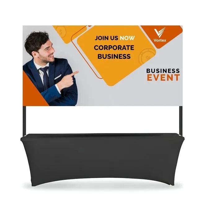 Table Top Banner -Back Wall Display Package(6.07ft x 5.41ft) 1