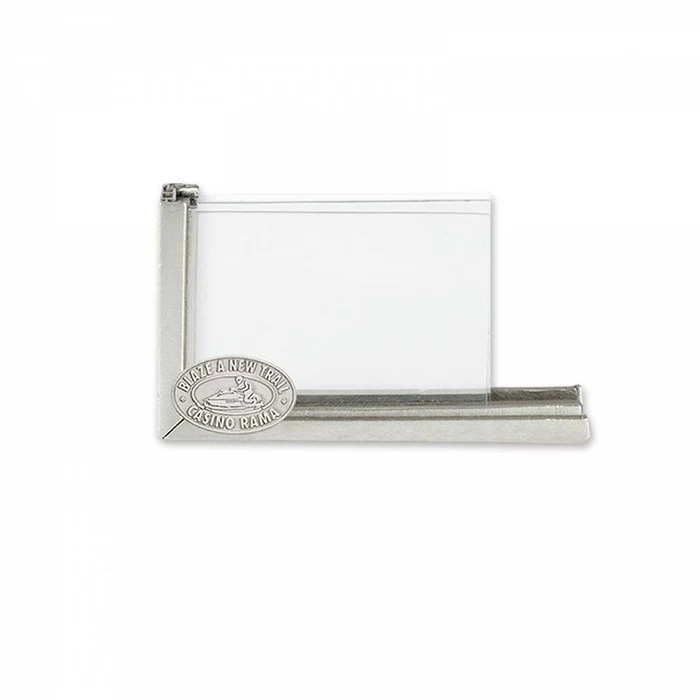 Business Card Holder with Glass Panel 1