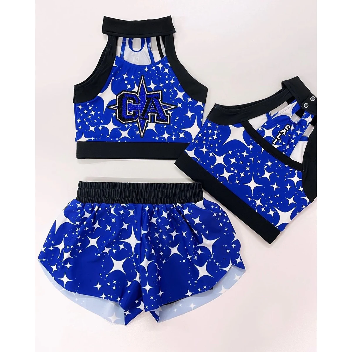 Cheerleader Uniform - Sleeveless Top and Shorts 1