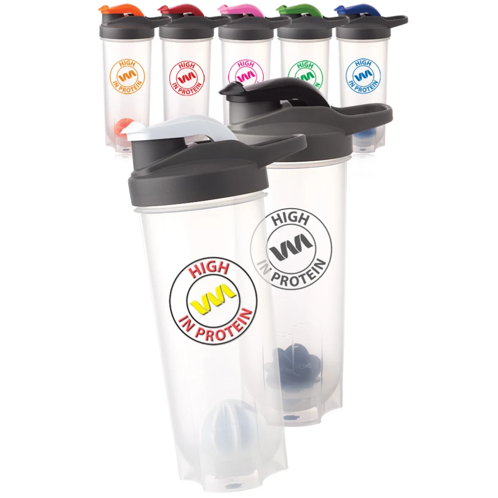 24 oz. Plastic Shaker Bottle with Mixer 1