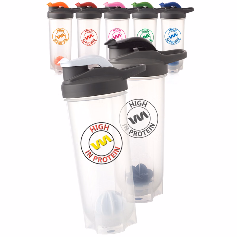 24 oz. Plastic Shaker Bottle with Mixer