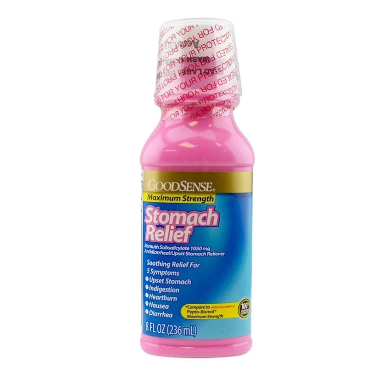 Stomach Relief Medicine - MS Bismuth Subsalicylate 1050 mg 8 oz 1
