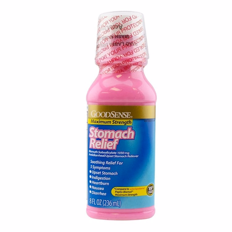Stomach Relief Medicine - MS Bismuth Subsalicylate 1050 mg 8 oz