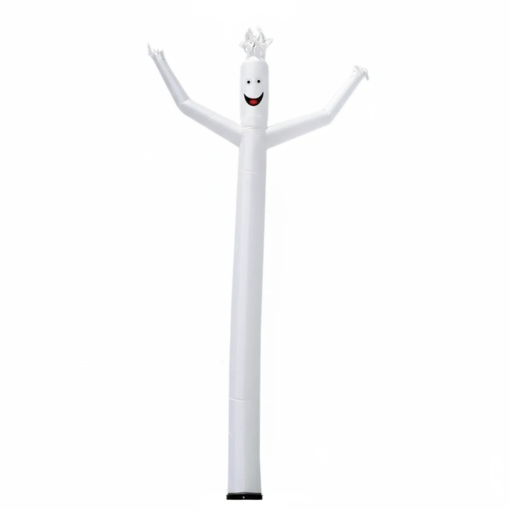 16'H Wacky Man™ Single-Leg Inflatable Dancer, White 1