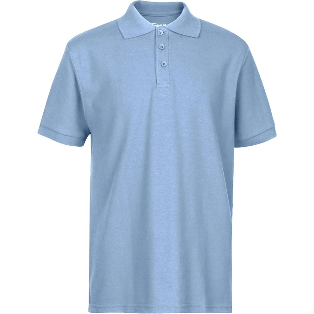 Men's Polo Shirts - Light Blue Medium Moisture Wicking 1