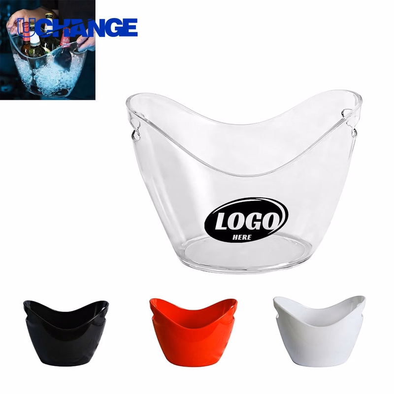 Acrylic Plastic Ice Bucket Container (4 Liter)