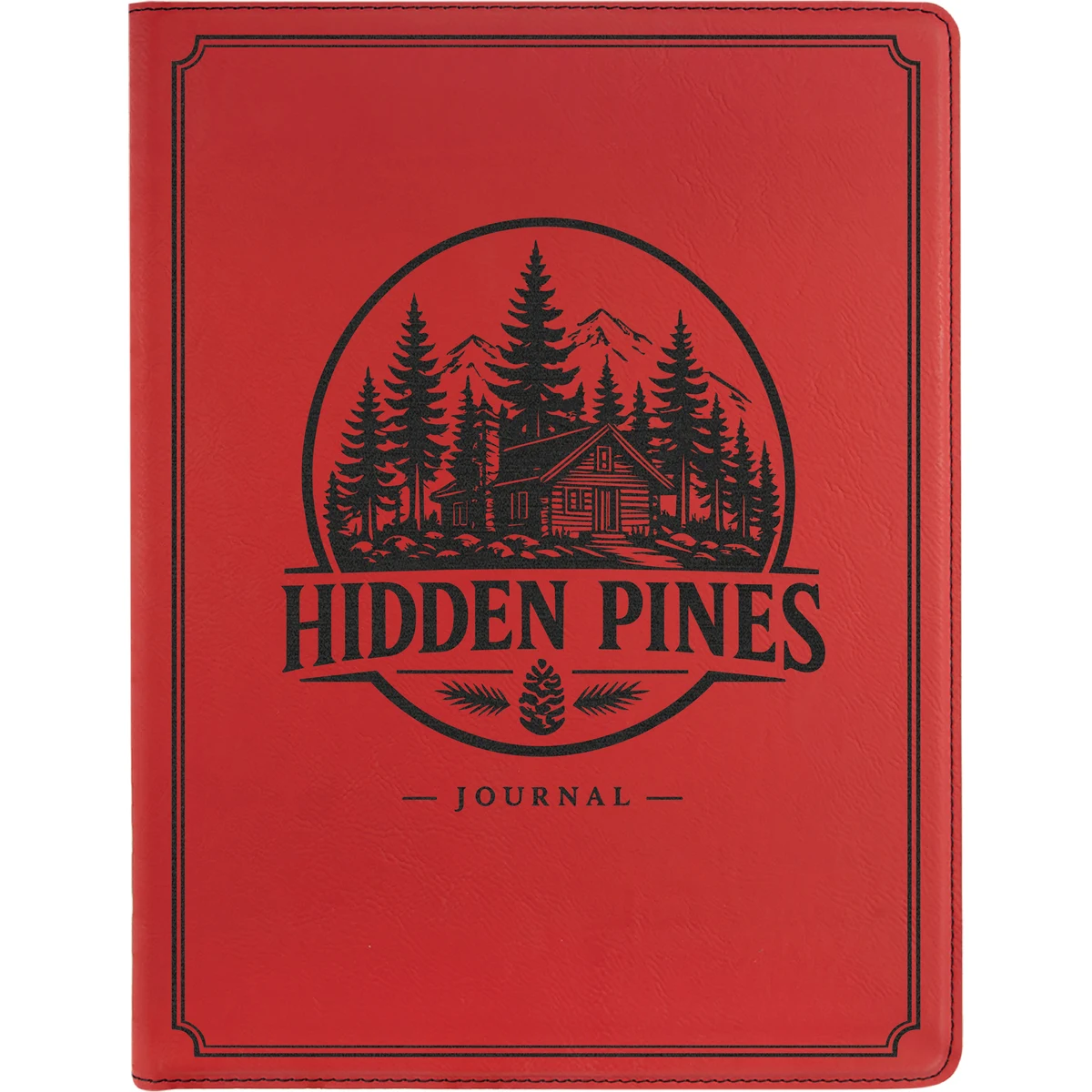 9" x 12" Leatherette Red Portfolio 1