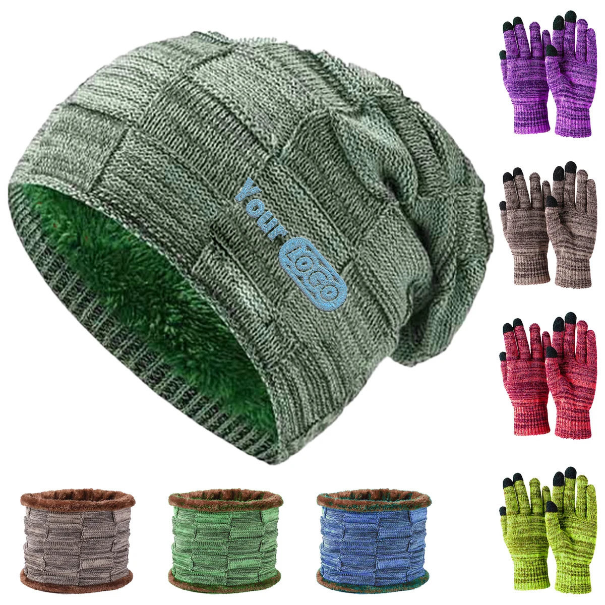 Polyester Winter Comfortable And Warm Knitted Urine Cap 1