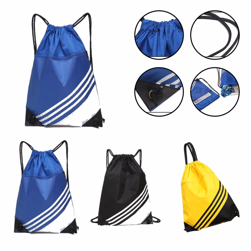 Nylon Zippered Drawstring Travel Backpack