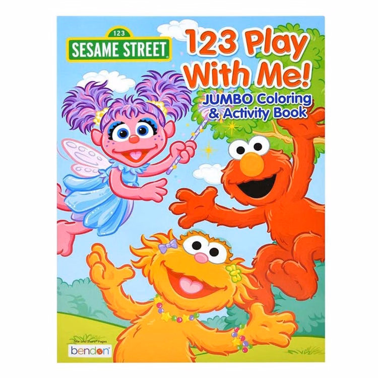 Sesame Street 123 Play With Me! Coloring Book - One Title