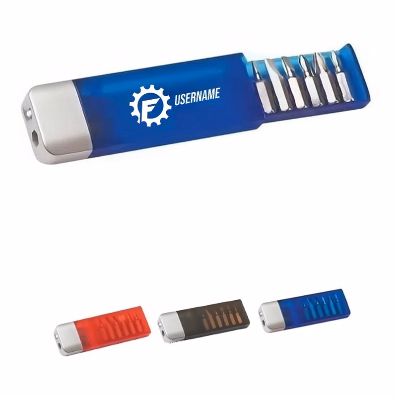 Clip-On Pocket Screwdriver with Flashlight