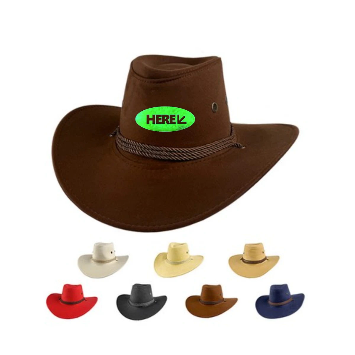 Leather Cowboy Hat 1