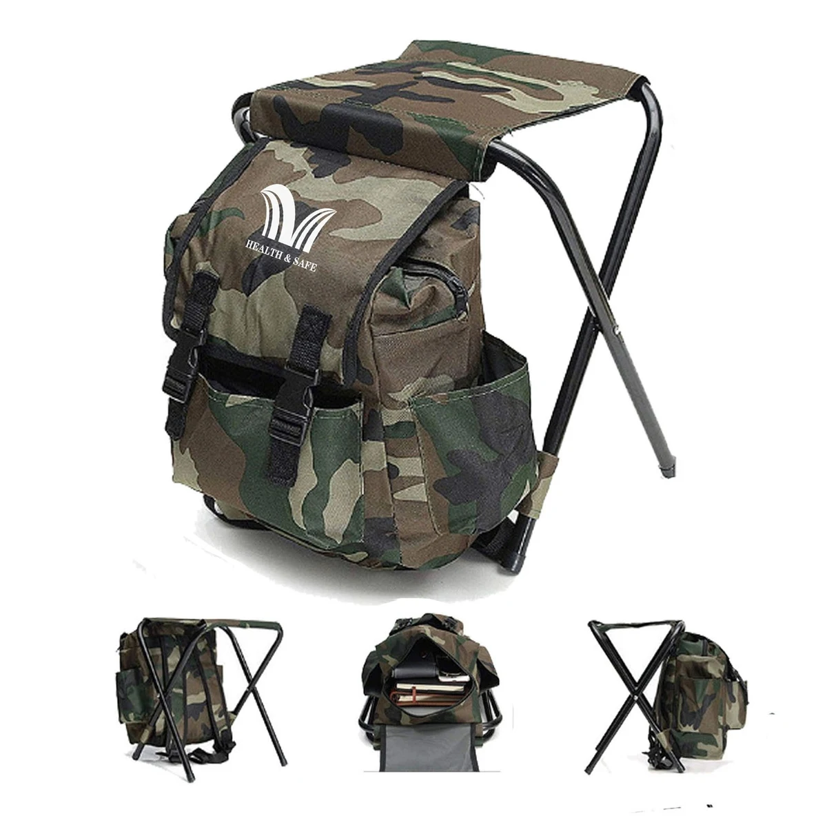 2-in-1 Outdoor Foldable Backpack w/ Chair 1