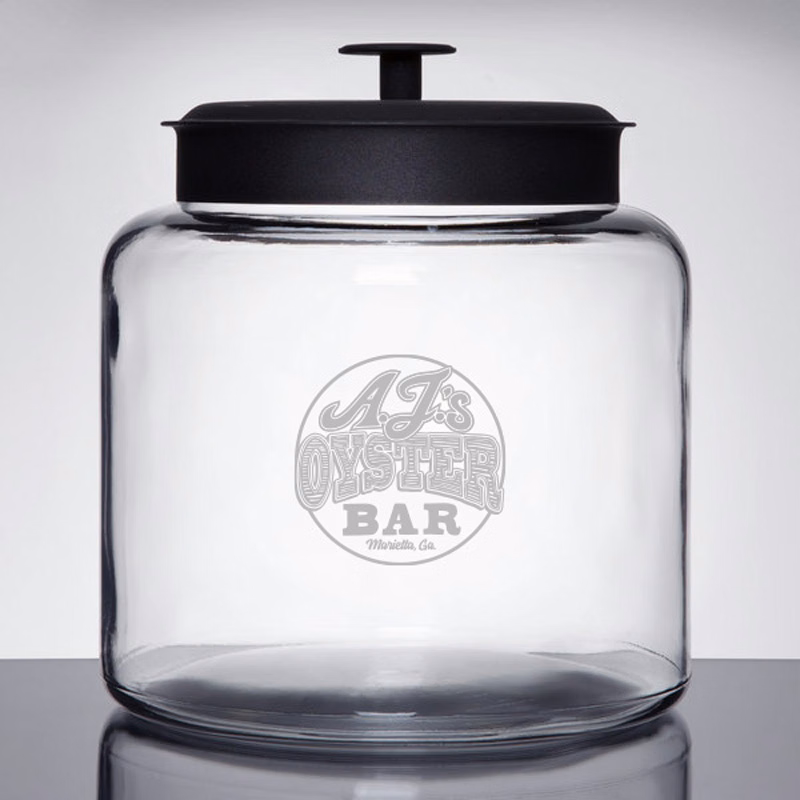 Anchor Hocking 88904 1 1/2 Gallon Glass Montana Jar with Metal Lid