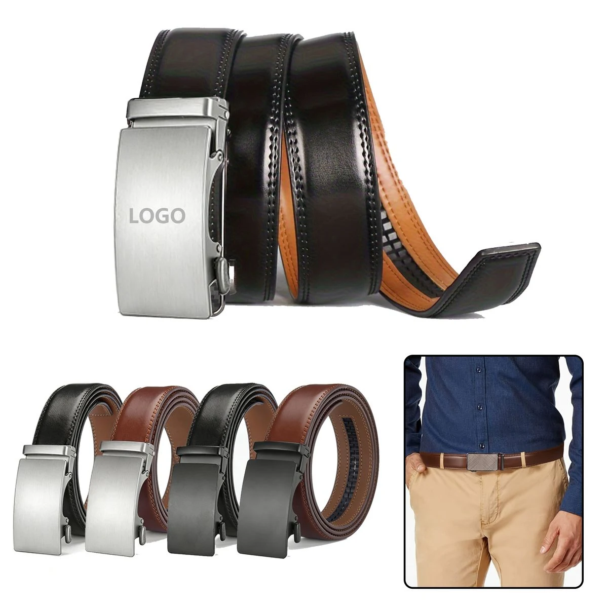 Business Dress Leather Belt 1