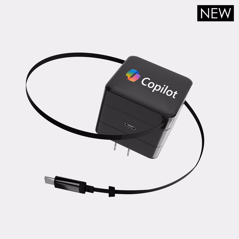 Blok 3.0 - 30W GAN Compact Wall Charger w/ Retractable USB-C Cable