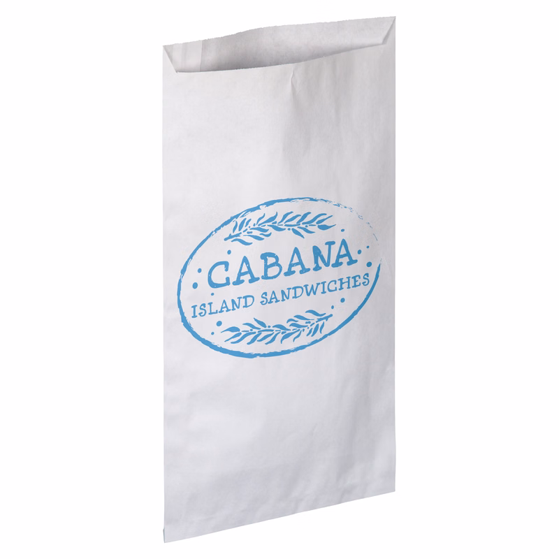 One Color 2-Sided Merchant Paper Bags (7.5"x 13")