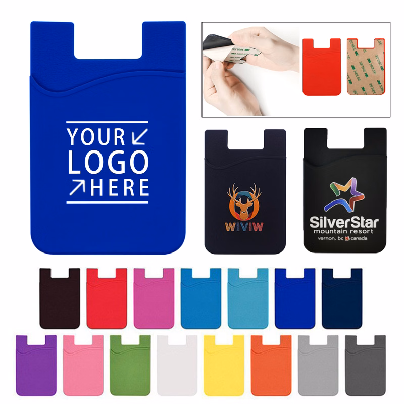 Silicone Phone Wallet With Pocket Holder