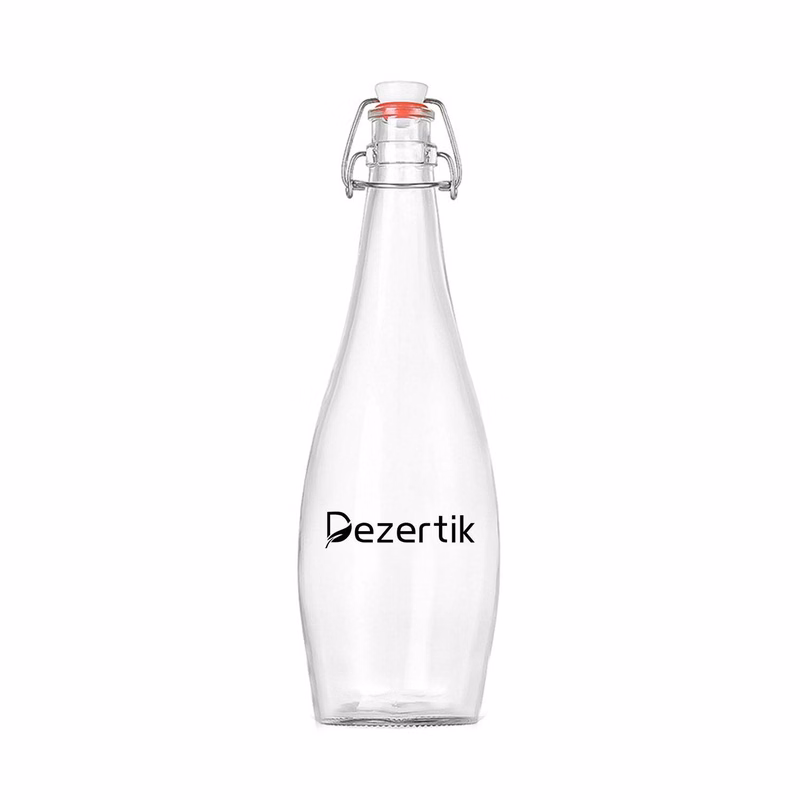 25OZ Sealed Glass Bottle with a Buckle