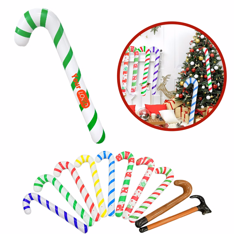 Christmas Candy Cane Shaped Inflatable Decoration