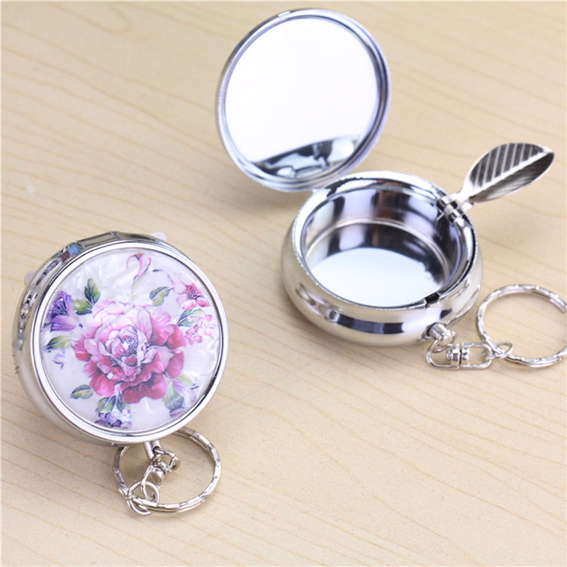 Metal Ashtray Key Chain Snuffer