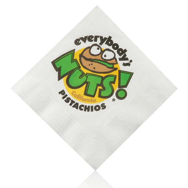 Beverage Napkin 3 Ply 1/4 Fold White Hi-Speed Print 1