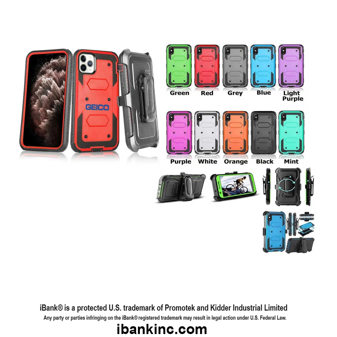 iBank ® Shockproof Case compatible with iPhone 17/16/15/14. Free Shipping 1