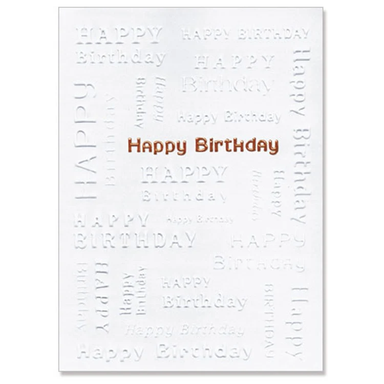Birthday Words Greeting Card 1