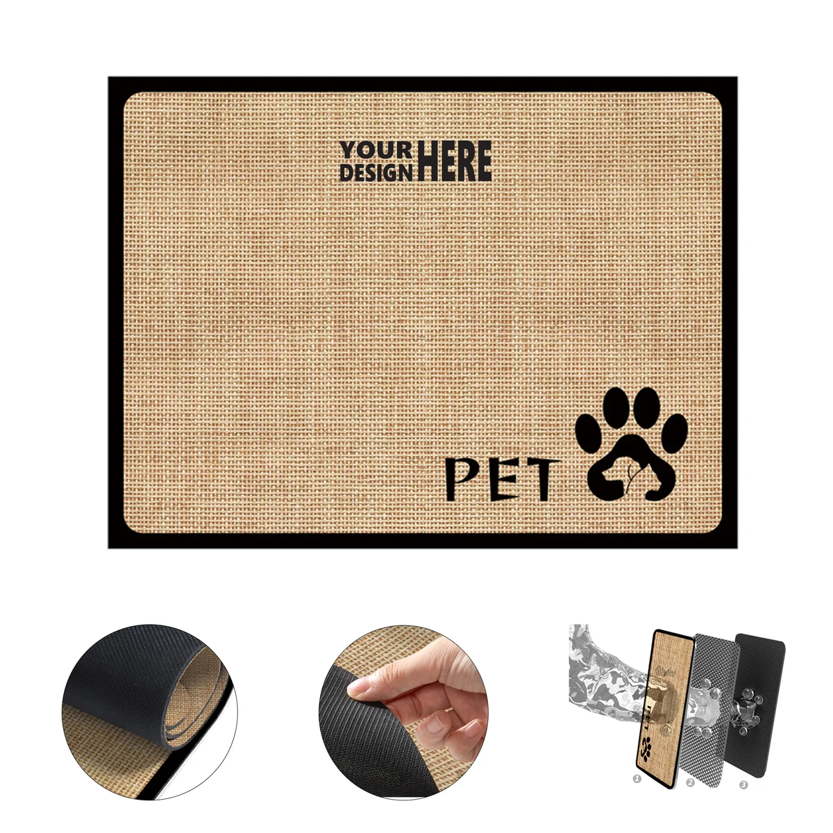 Repeated Washing Of Pet Feeding Pads MOQ 50 1