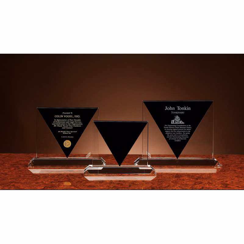 Jet Crystal Victory Award (10"x8")