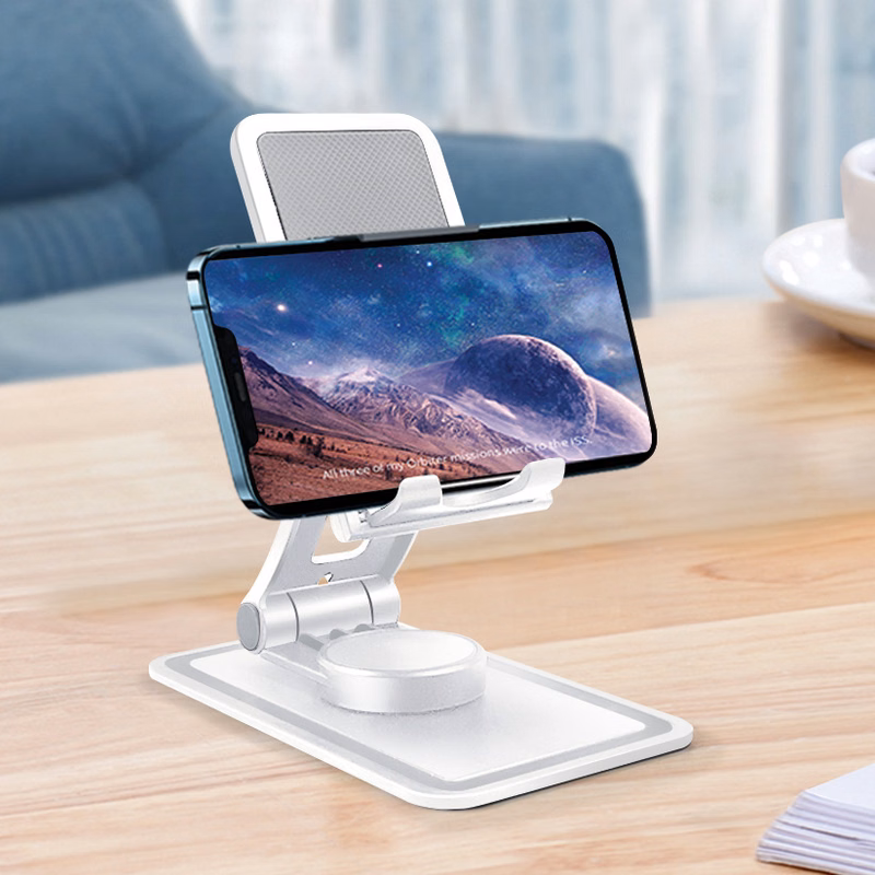 360 Degree Rotating Mobile Phone Fold Bracket Desktop Multi-angle Adjustment Folding Portable Tablet
