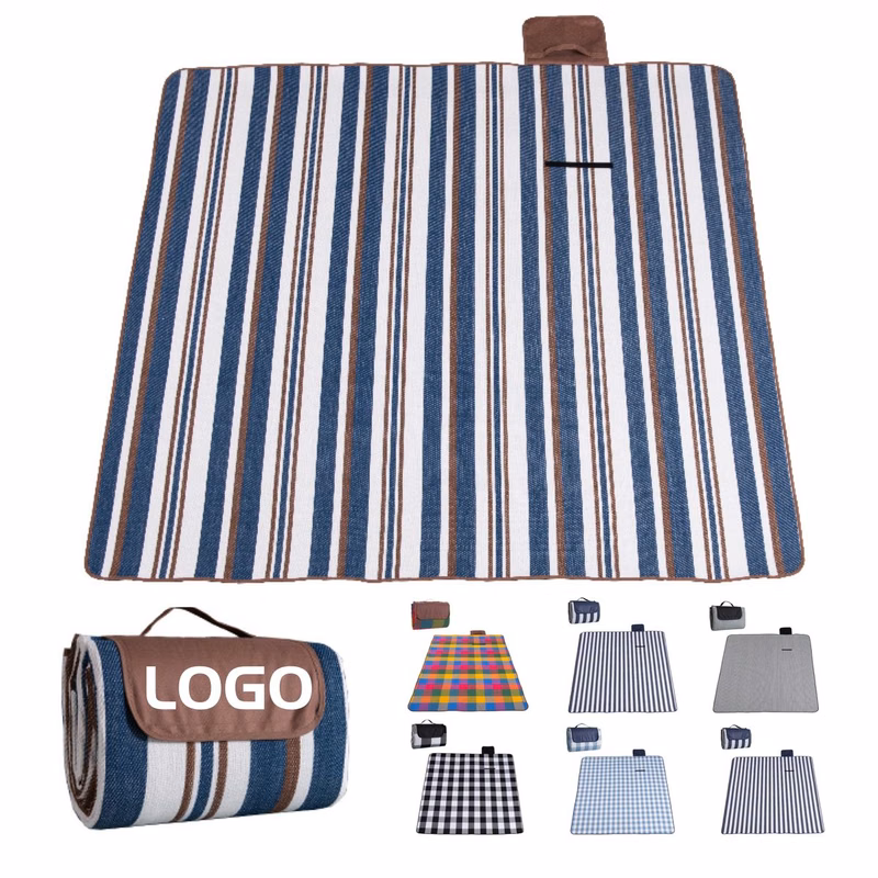 60" x 80" Padded Picnic Blanket with Waterproof Backing