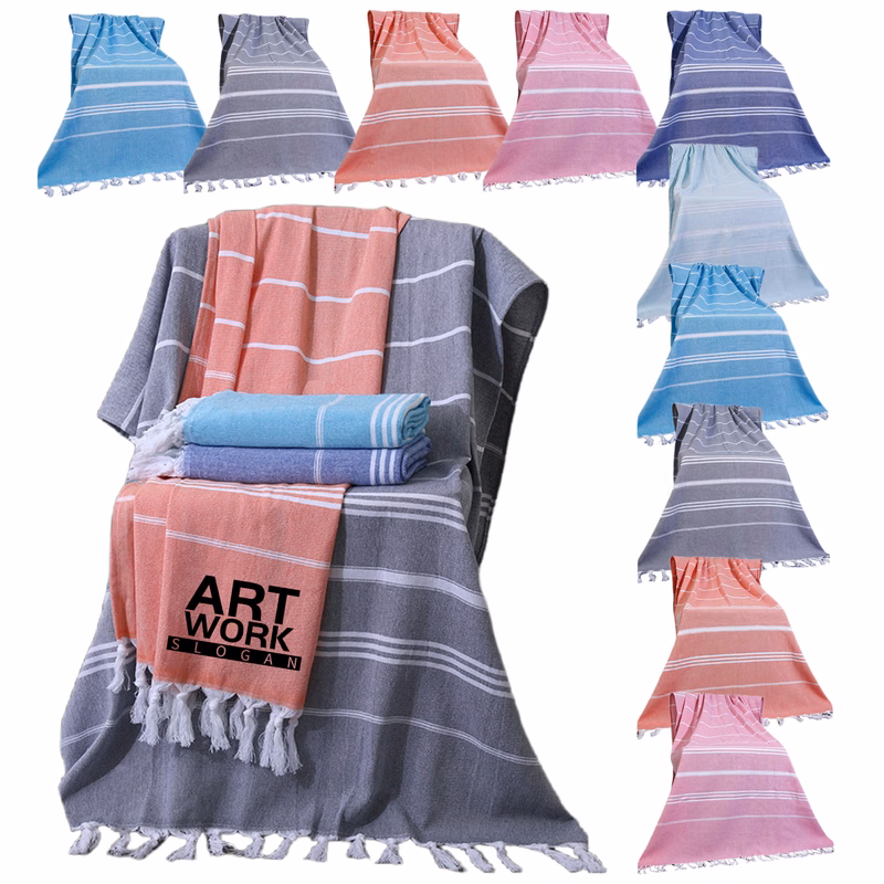 Vacation Soft Turkish Tassel Towel