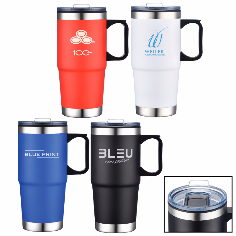 Polar 24 oz. Double Walled Travel Mug w/ Handle