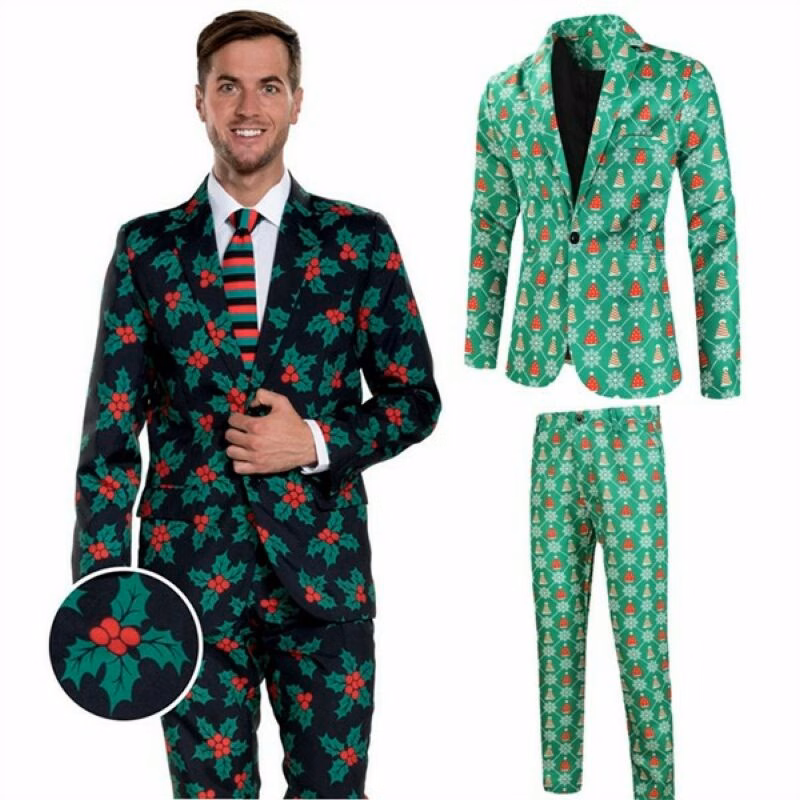 Unisex Custom Suit Jacket, Pants And Tie