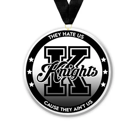 Acrylic Circle Medallions: Knights 3" Size, .25" 1