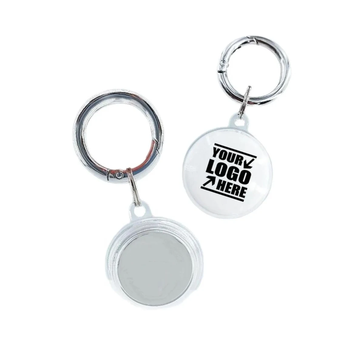 Clear Tracker Protective Holder With Key Ring 1