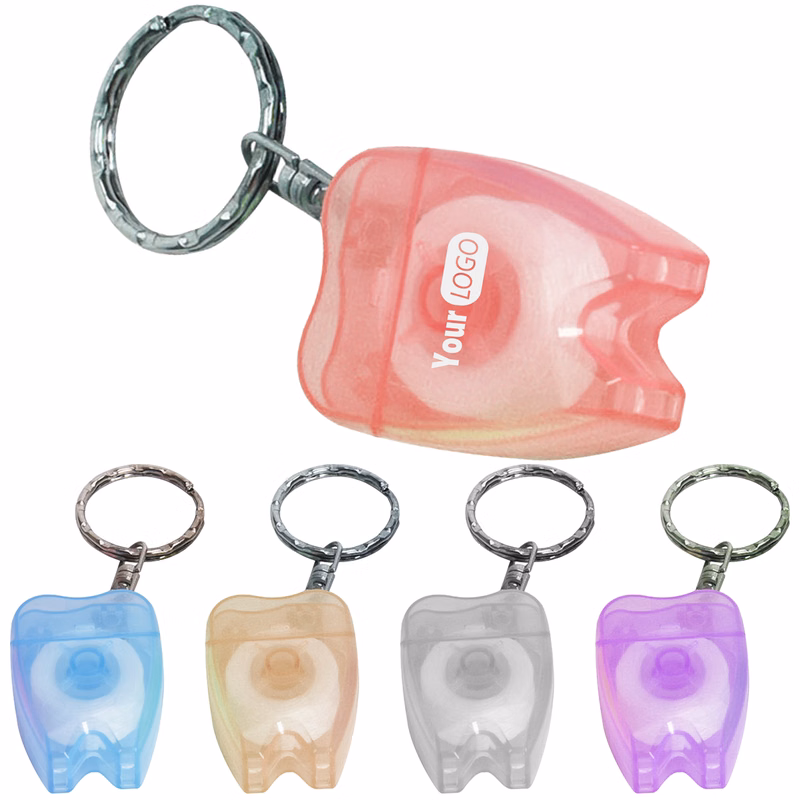 Nylon Portable Tooth Floss Keychain