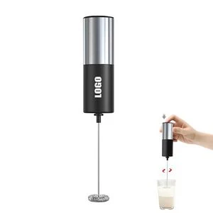 Silver Cylinder Electric Coffee Mixer And Egg Whisk Stainless Steel Rod 1