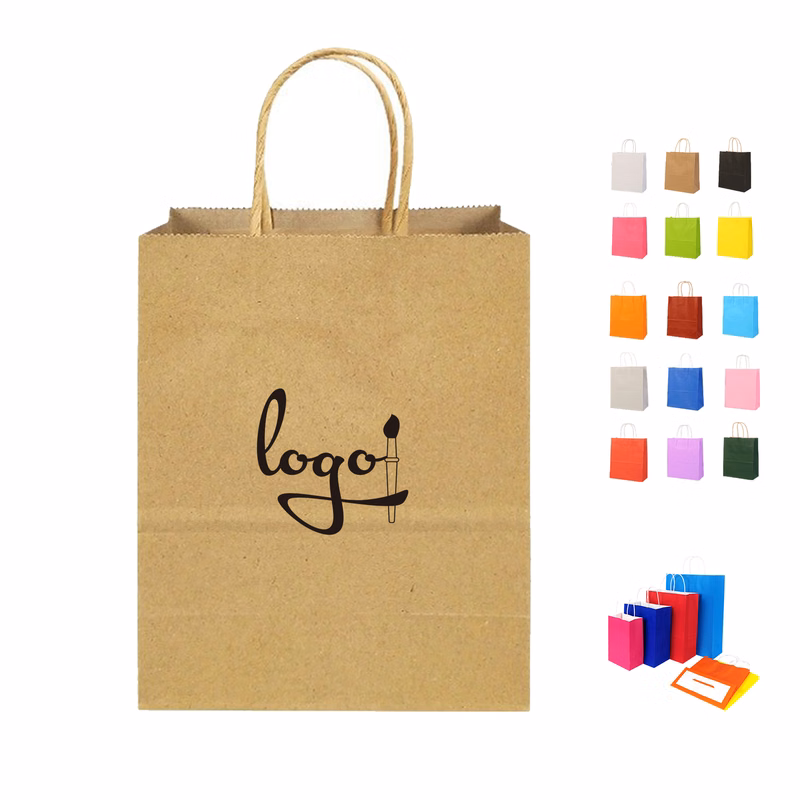 Coloured Shopping Kraft Paper Tote Bag