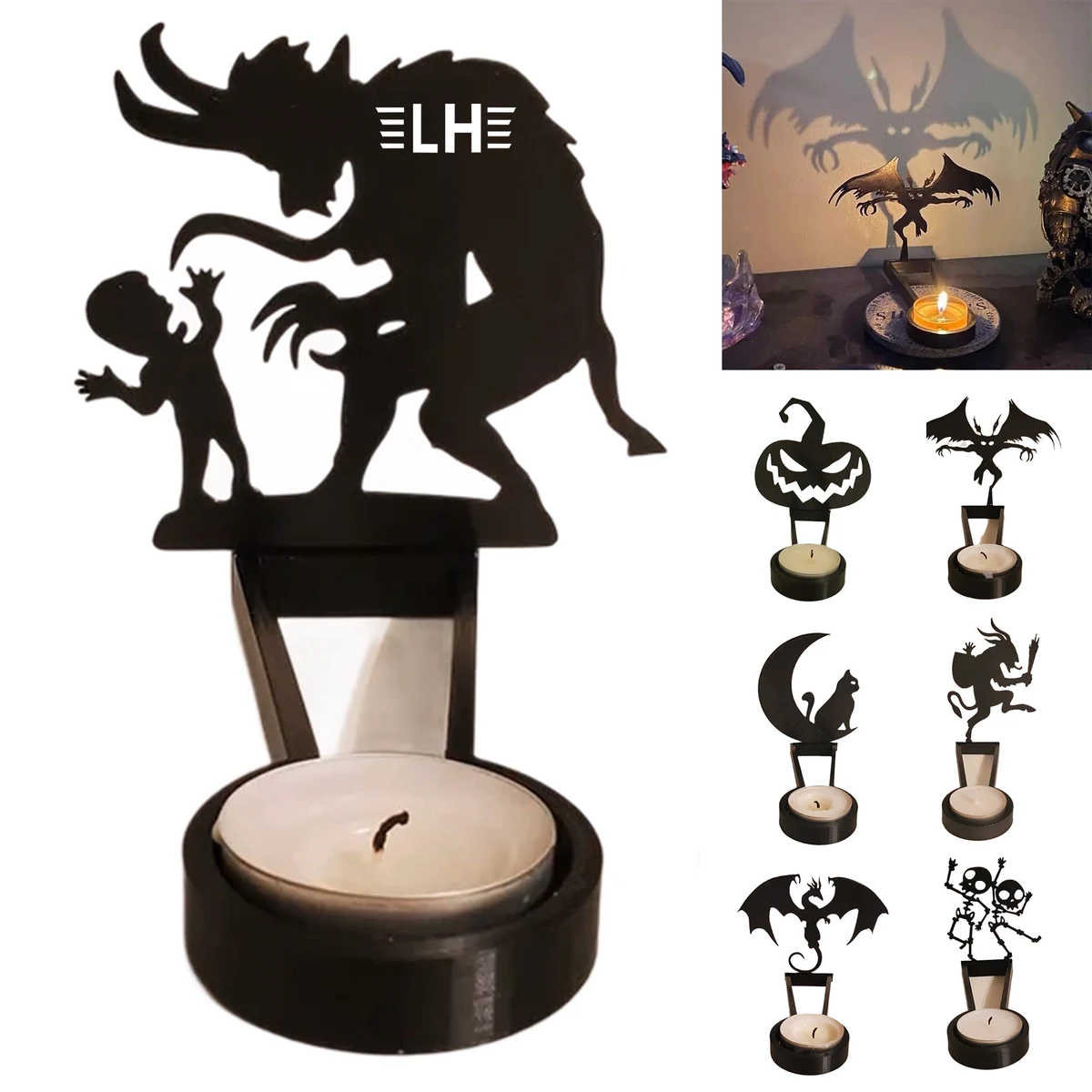 Halloween Candle Holder Table Decoration 1
