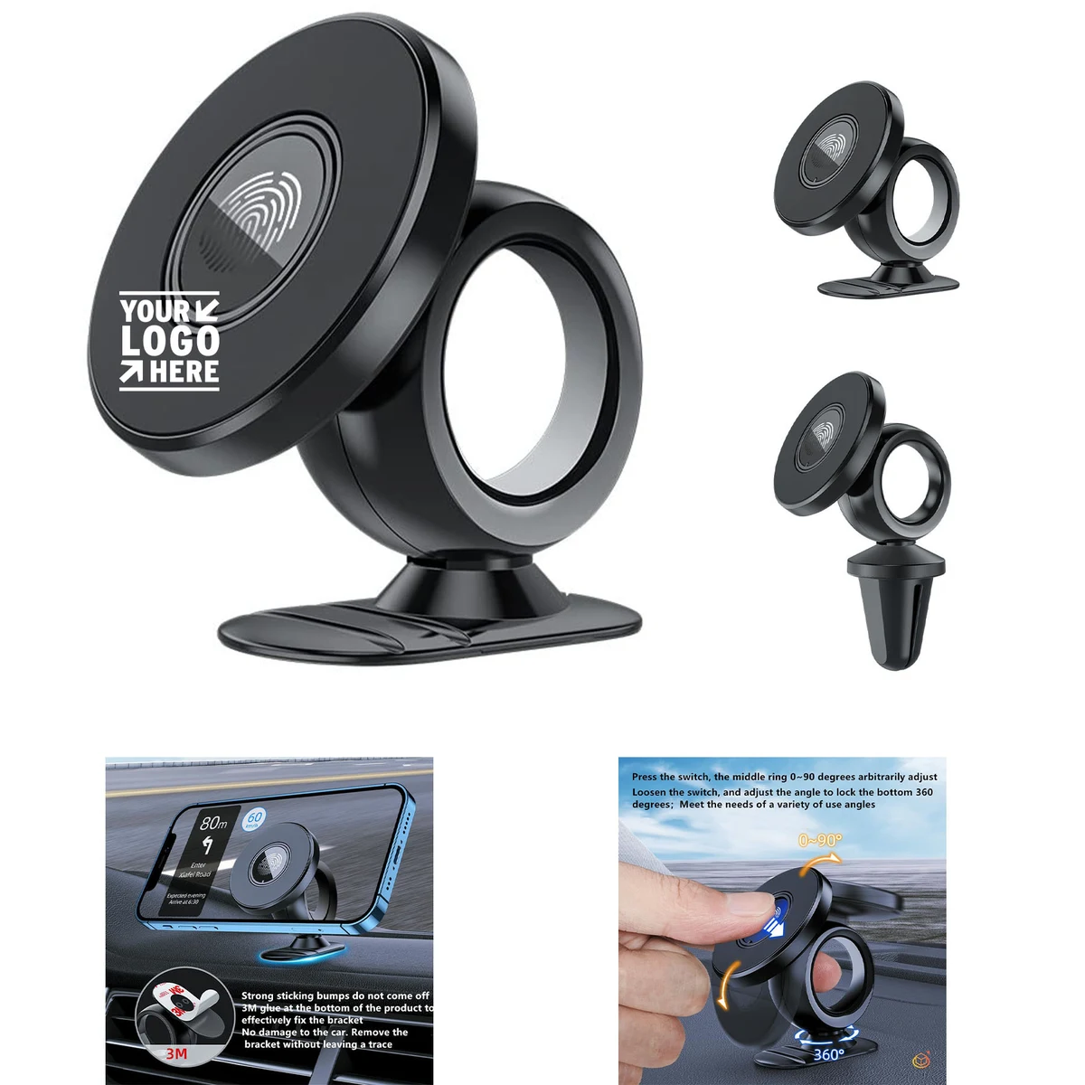 Magnetic Phone Holder for Car Dashboard 1