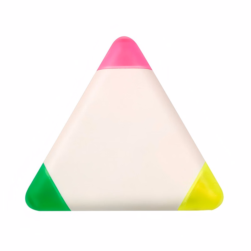 Tri-Color Plastic Highlighter Pen