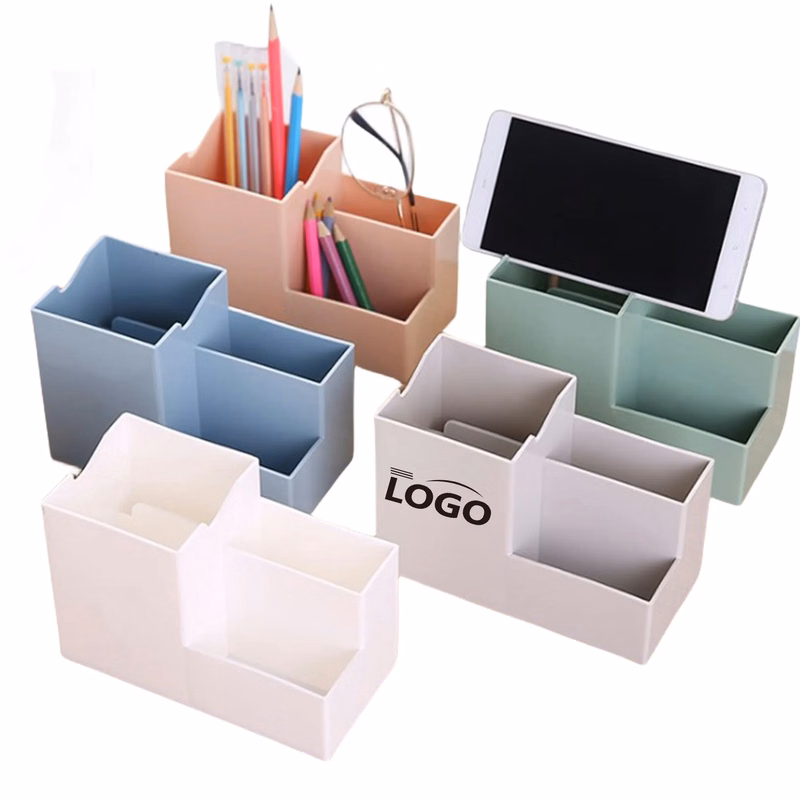 MOQ 20PCS Plastic Multi-Functional Office Desktop Storage Bo