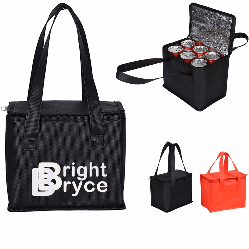 Non-woven fabric Insulated Grocery Bag Lunch Tote Bag