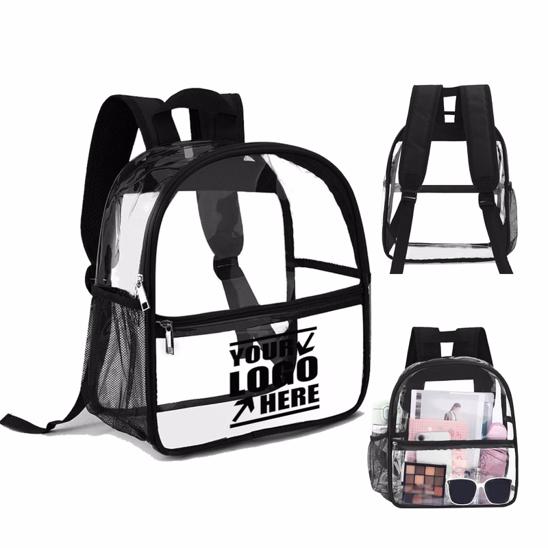 Sleek Transparent PVC Backpack