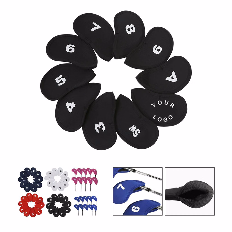 Golf Club Headcover Set 11 Piece Protective Covers