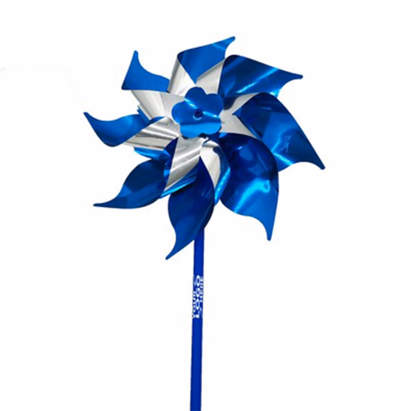 Silver Blue Windmill For Kids MOQ 2500PCS